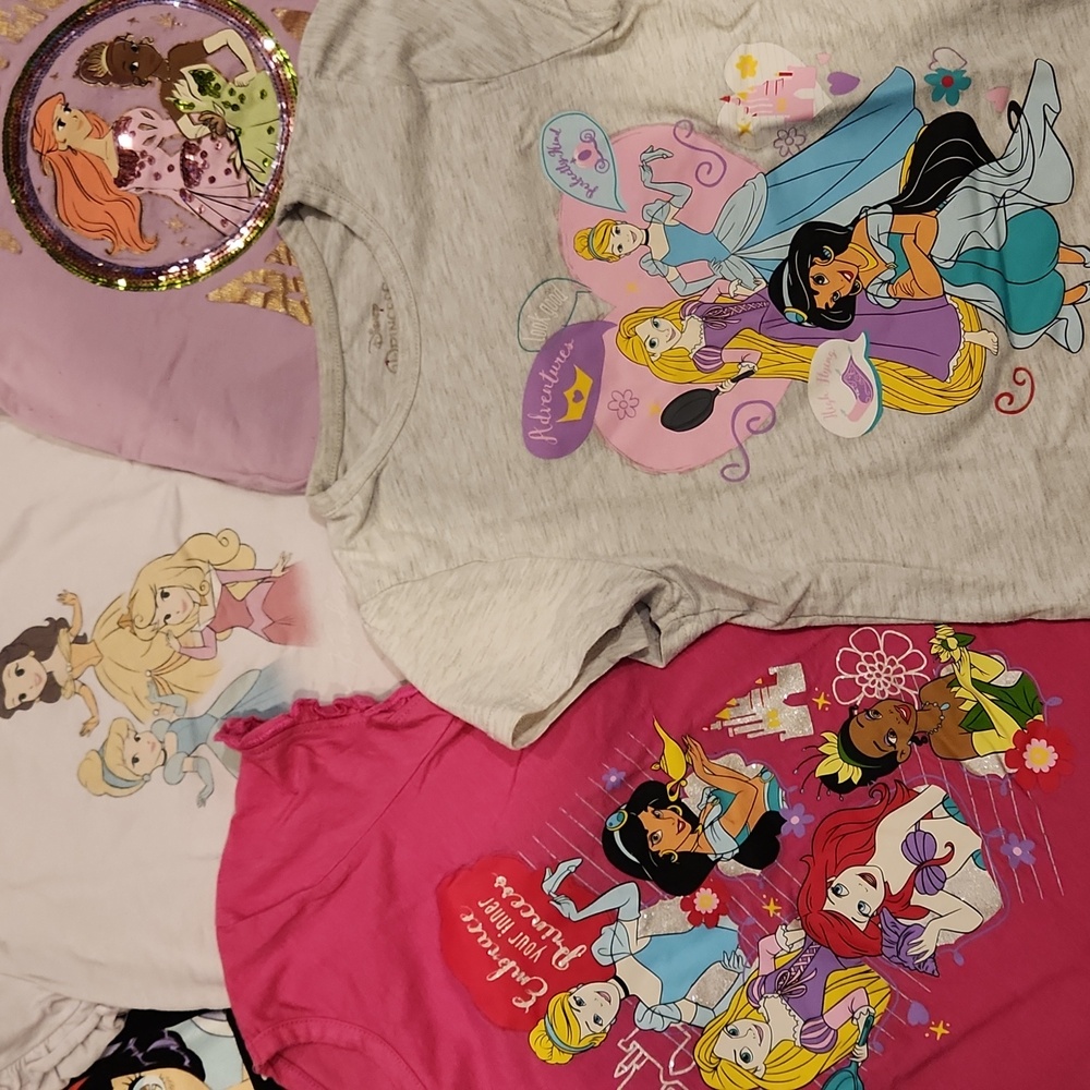 Bundle Lot Of Disney Princesses T-Shirts Tee Shirts T Shirts - Picture 6 of 6